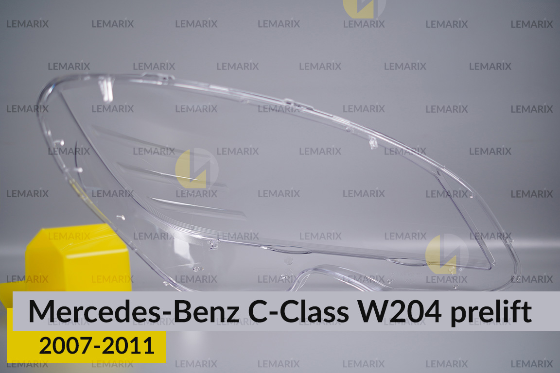 Скло фари Mercedes-Benz C-Class W204 (2007-2011) дорест ліве