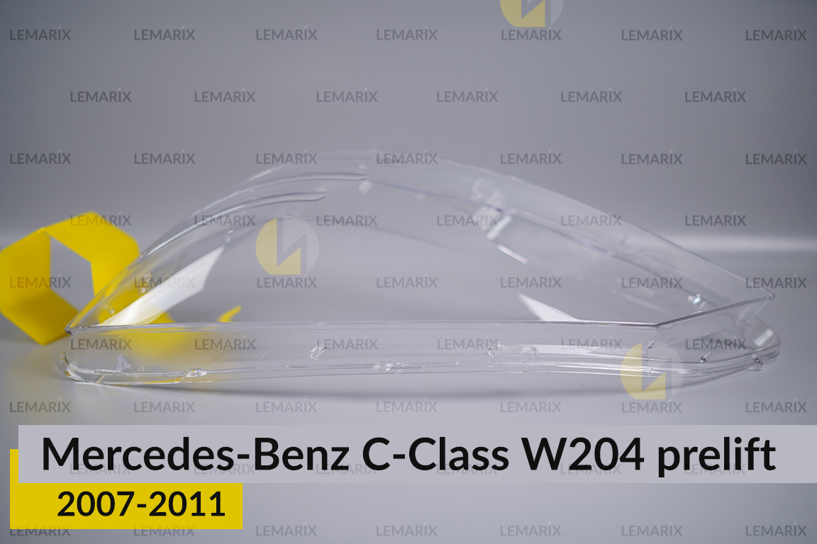 Скло фари Mercedes-Benz C-Class W204 (2007-2011) дорест ліве