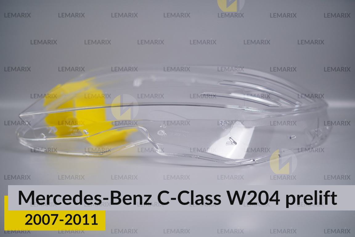 Скло фари Mercedes-Benz C-Class W204 (2007-2011) дорест ліве