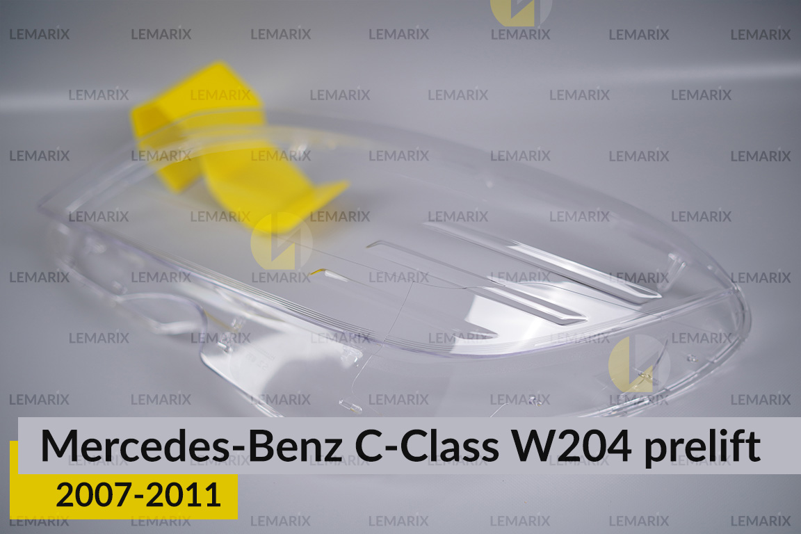 Скло фари Mercedes-Benz C-Class W204 (2007-2011) дорест ліве
