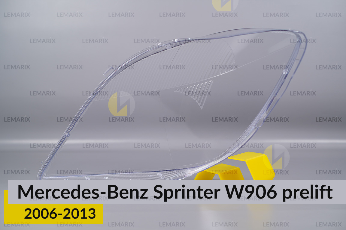 Скло фари Mercedes-Benz Sprinter W906 (2006-2013) дорест праве