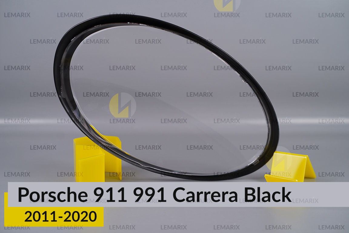 Скло фари Porsche 911 991 Carrera Black (2011-2020) ліве