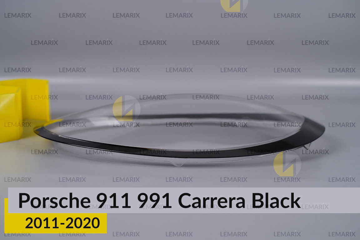 Скло фари Porsche 911 991 Carrera Black (2011-2020) ліве