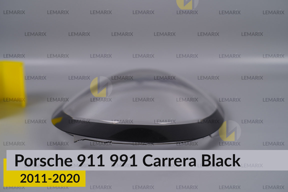 Скло фари Porsche 911 991 Carrera Black (2011-2020) ліве