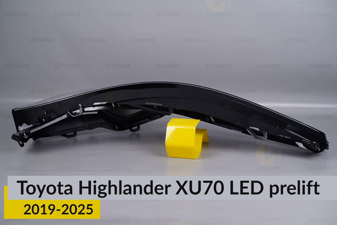 Скло фари Toyota Highlander XU70 LED (2019-2026) дорест праве