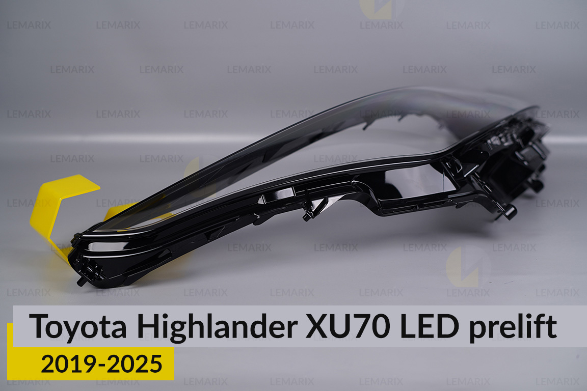 Скло фари Toyota Highlander XU70 LED (2019-2026) дорест праве