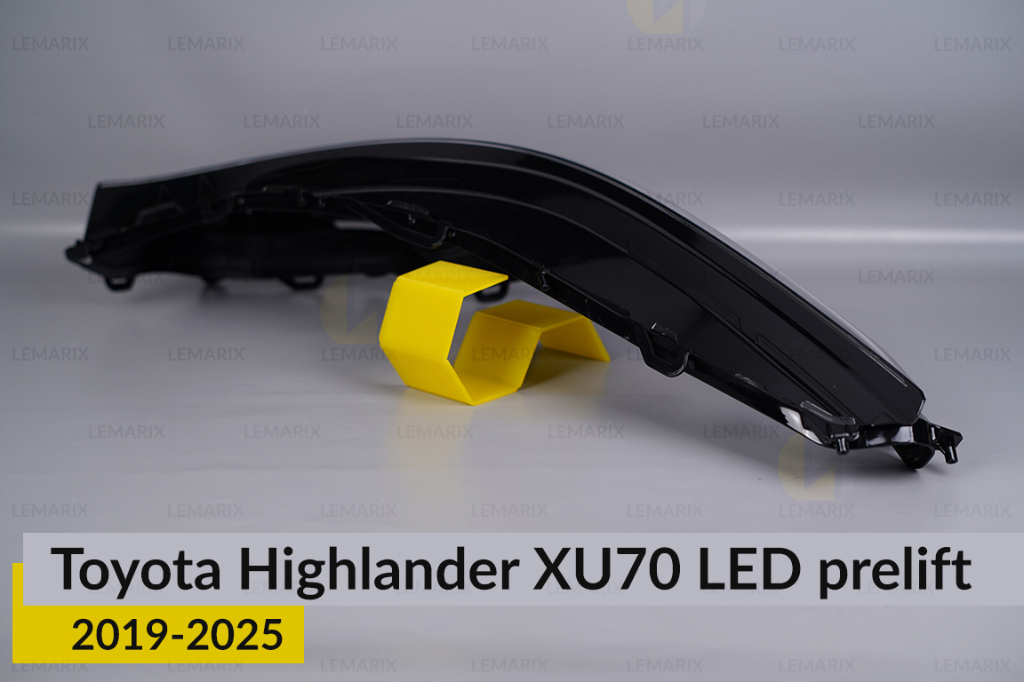 Скло фари Toyota Highlander XU70 LED (2019-2026) дорест праве