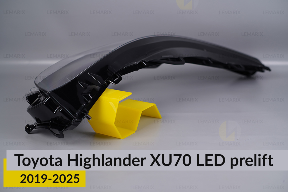 Скло фари Toyota Highlander XU70 LED (2019-2026) дорест праве