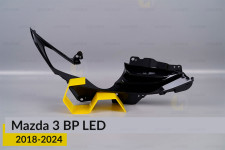 Декоративная маска Mazda 3 BP LED (2018-2026) правая