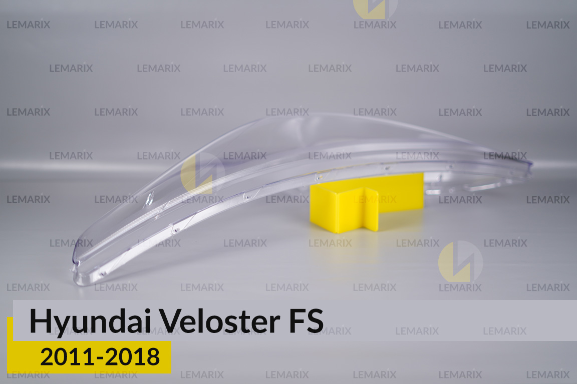 Скло фари Hyundai Veloster FS (2011-2018) ліве