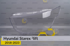 Стекло фары Hyundai Starex (2018-2023) 2 рест левое