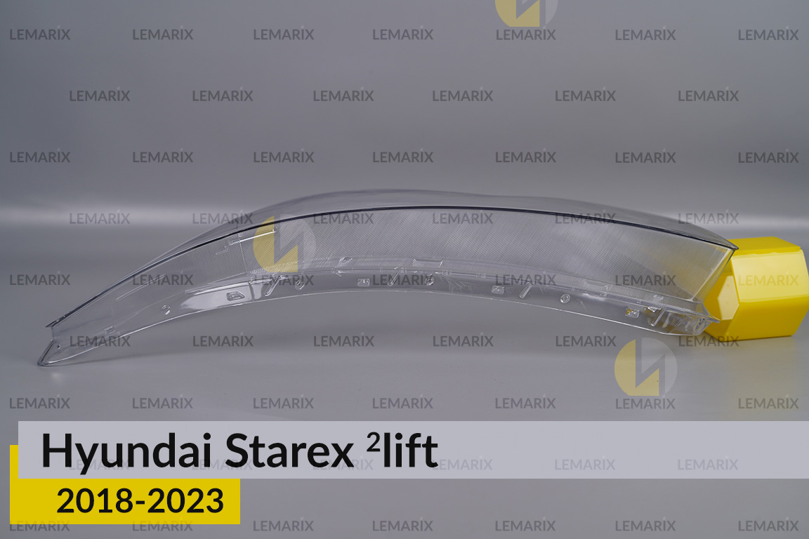 Скло фари Hyundai Starex (2018-2023) 2 рест ліве