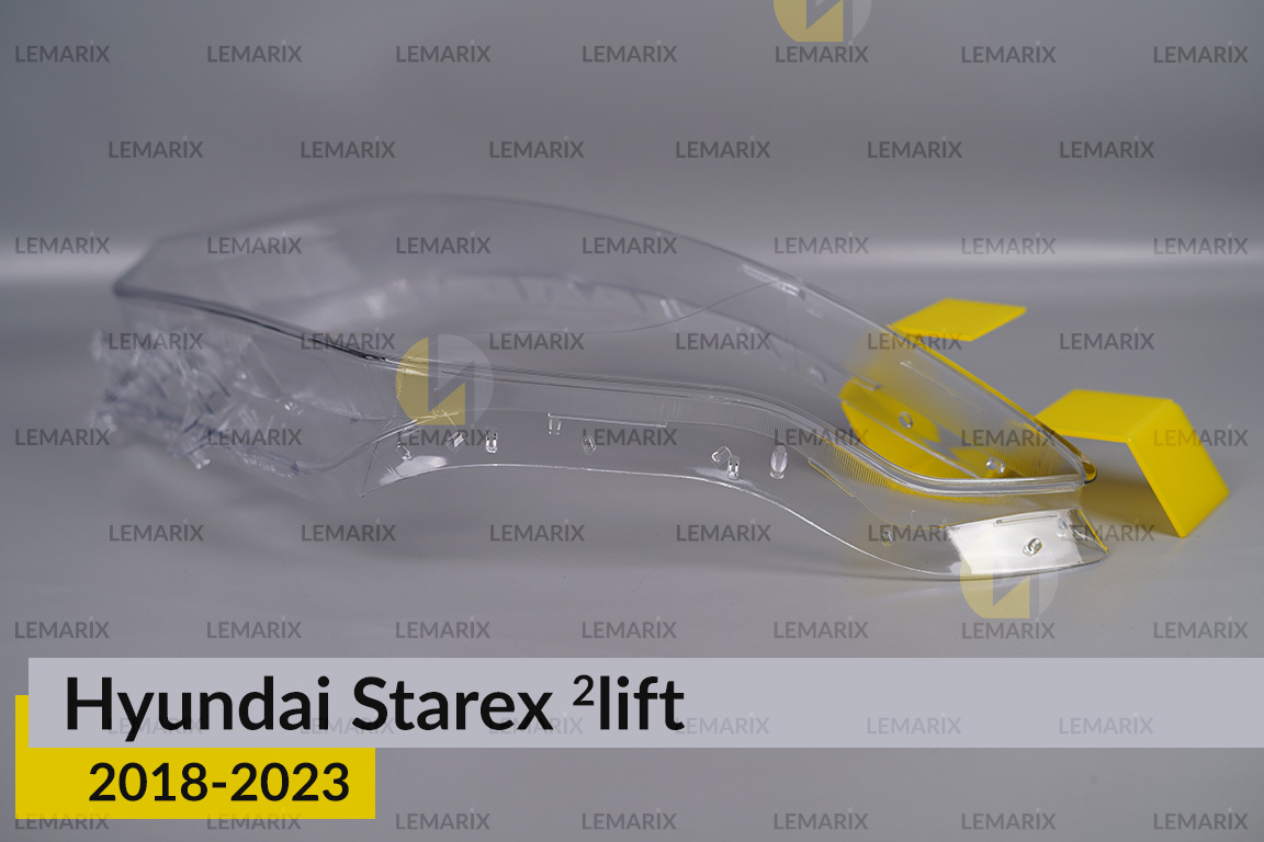 Скло фари Hyundai Starex (2018-2023) 2 рест ліве