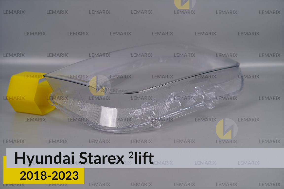 Скло фари Hyundai Starex (2018-2023) 2 рест ліве