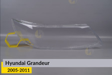 Скло фари Hyundai Grandeur (2005-2011) праве