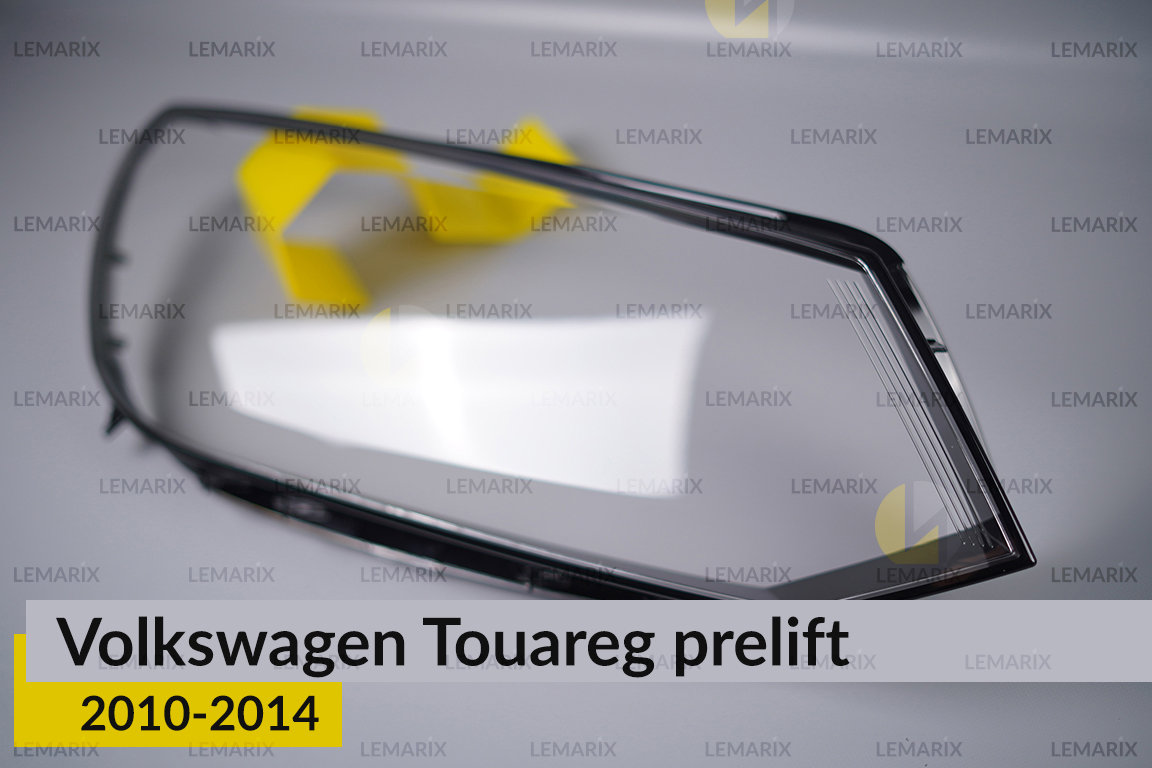 Скло фари VW Volkswagen Touareg (2010-2014) дорест праве