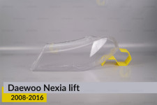 Стекло фары Daewoo Nexia (2008-2016) рест левое