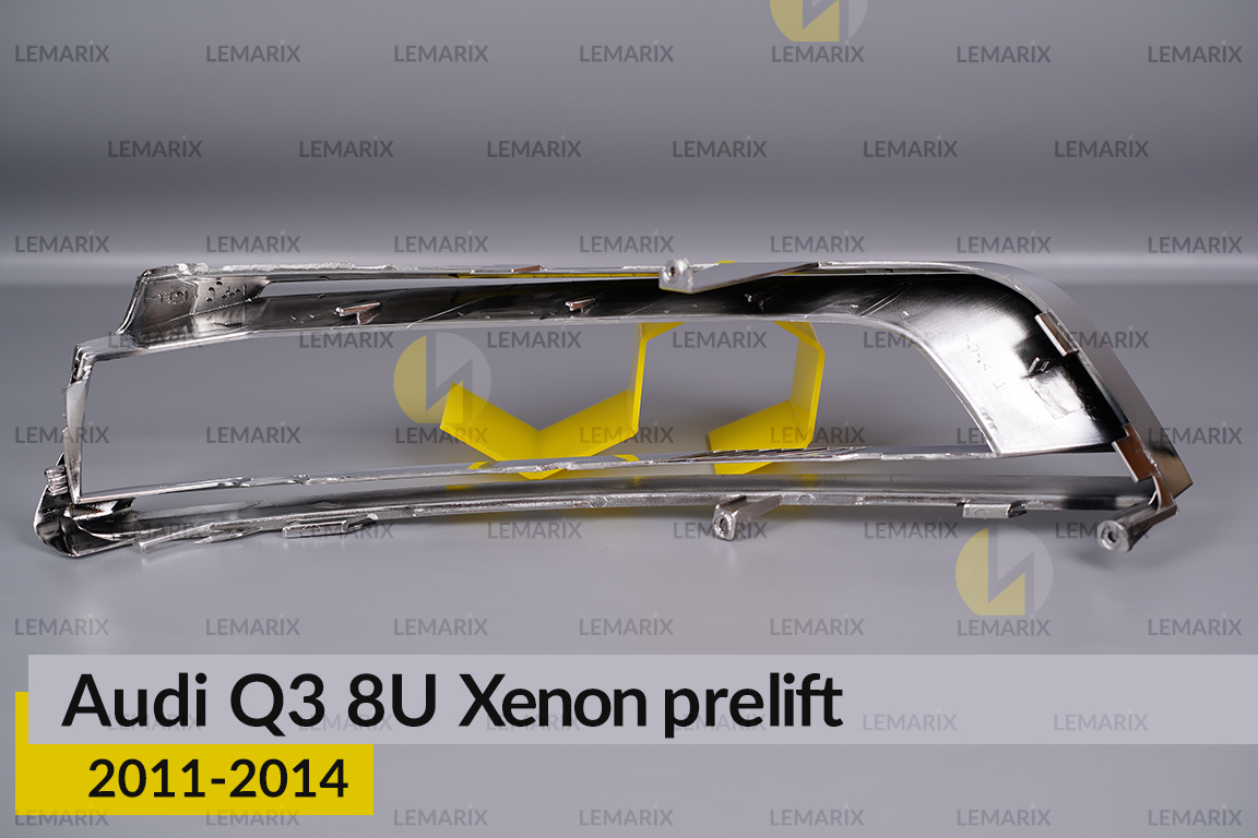 Хромована декоративна маска Audi Q3 8U Xenon (2011-2014) дорест права