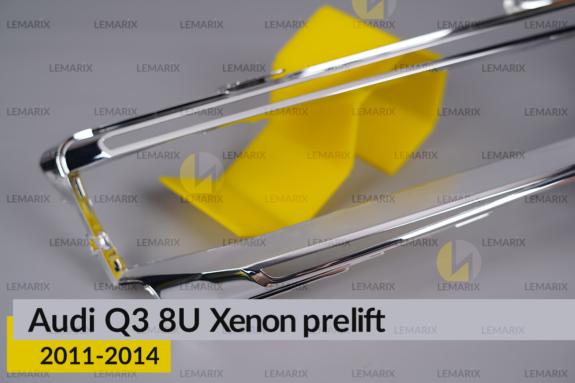Хромована декоративна маска Audi Q3 8U Xenon (2011-2014) дорест права