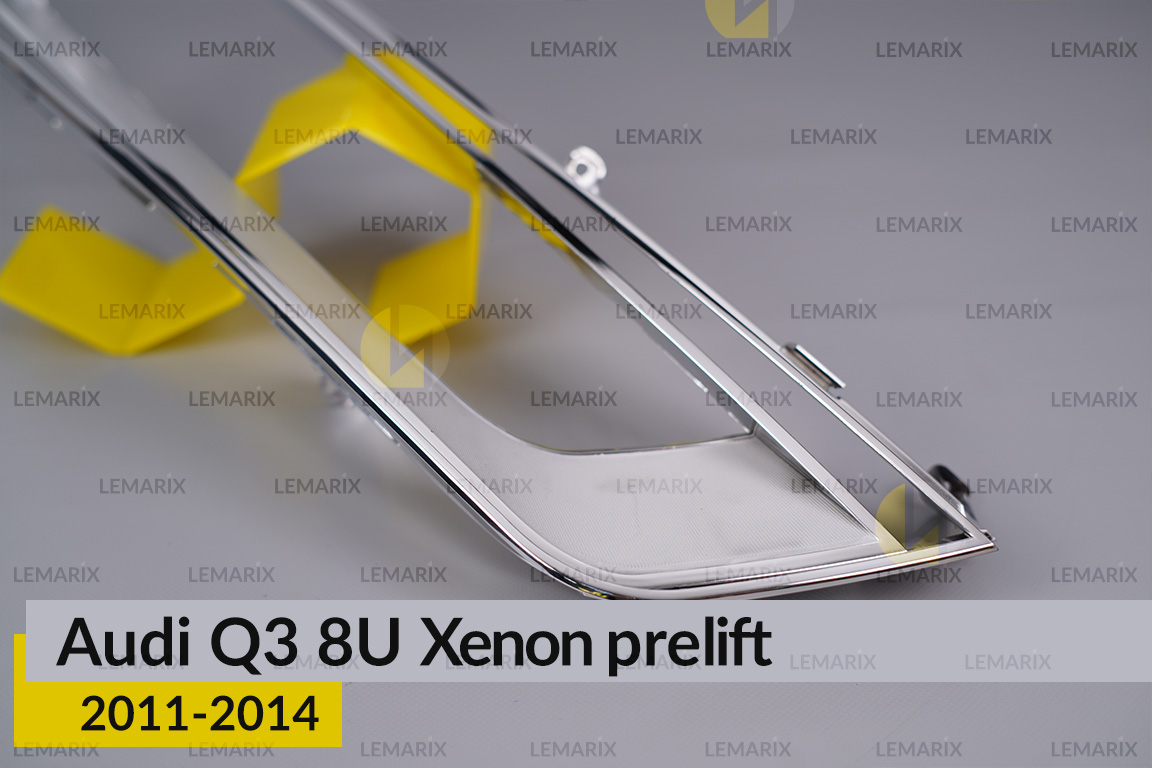 Хромована декоративна маска Audi Q3 8U Xenon (2011-2014) дорест права