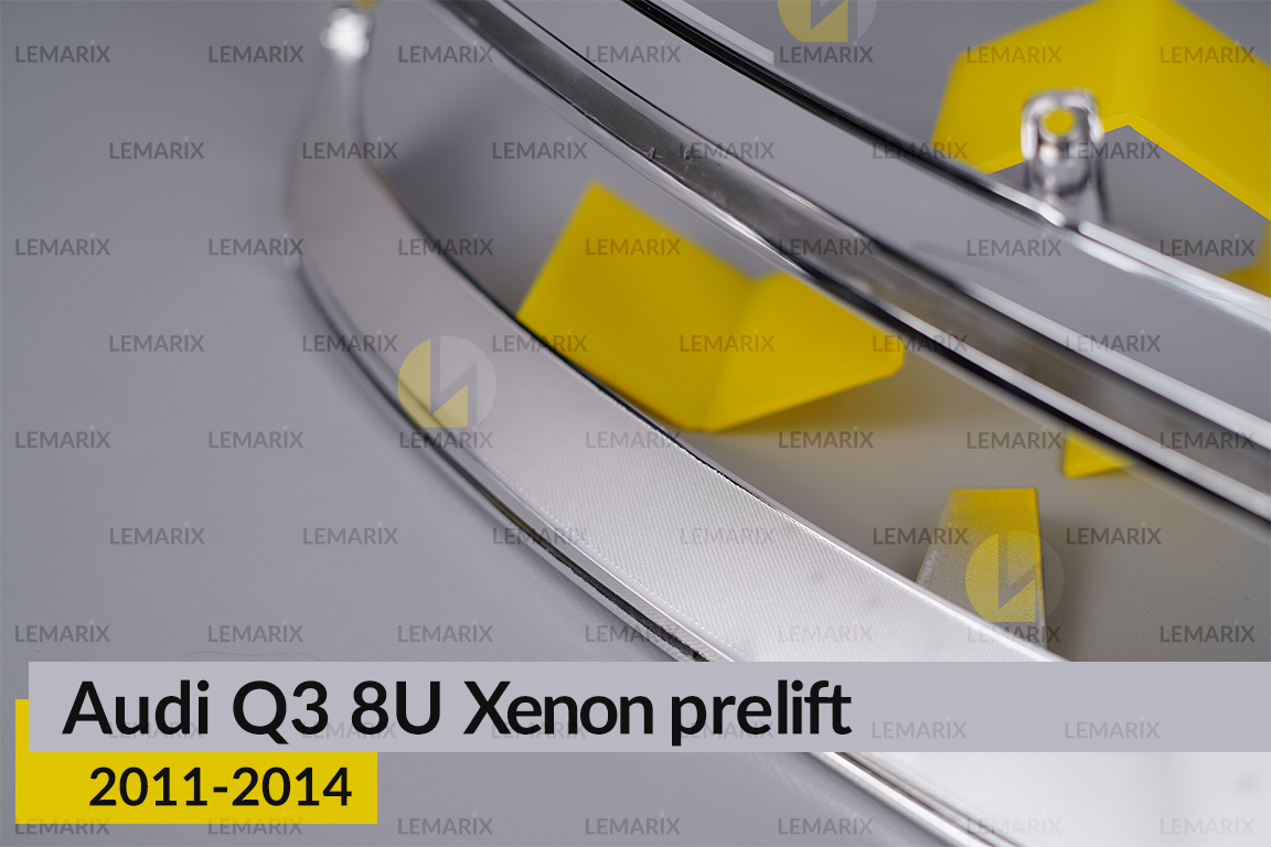Хромована декоративна маска Audi Q3 8U Xenon (2011-2014) дорест права
