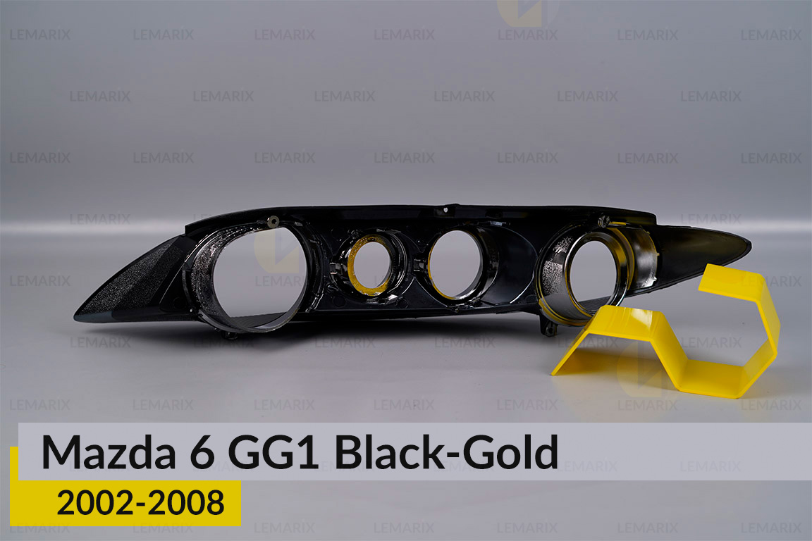 Декоративна маска Mazda 6 GG1 Black-Gold (2002-2008) права