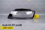 Скло фари Audi A5 8T (2007-2011) дорест ліве