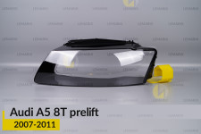Скло фари Audi A5 8T (2007-2011) дорест ліве