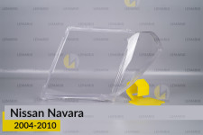 Стекло фары Nissan Navara (2004-2010) дорест левое