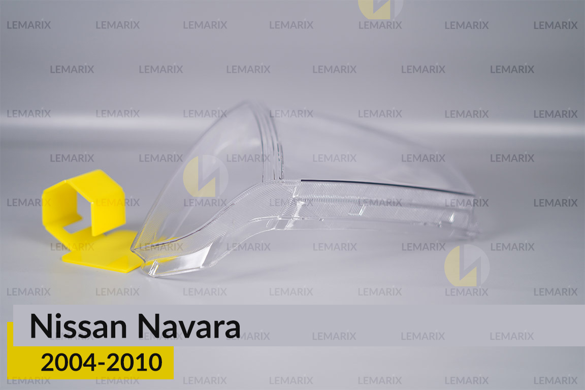 Скло фари Nissan Navara (2004-2010) дорест ліве