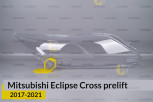 Скло фари Mitsubishi Eclipse Cross (2017-2021) дорест праве