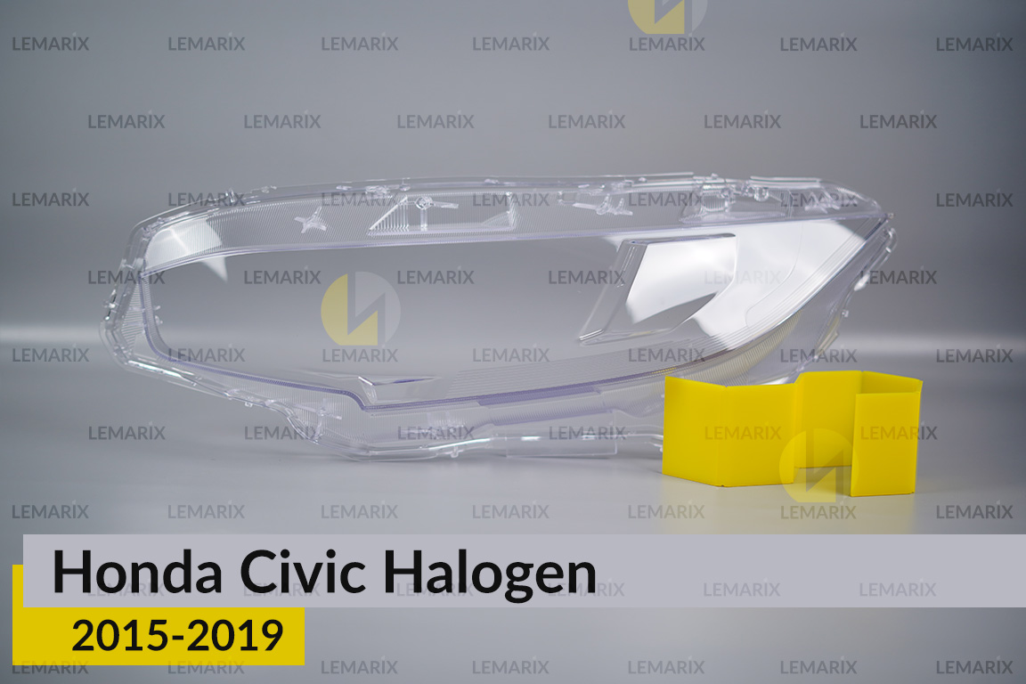 Скло фари Honda Civic Halogen (2015-2019) ліве