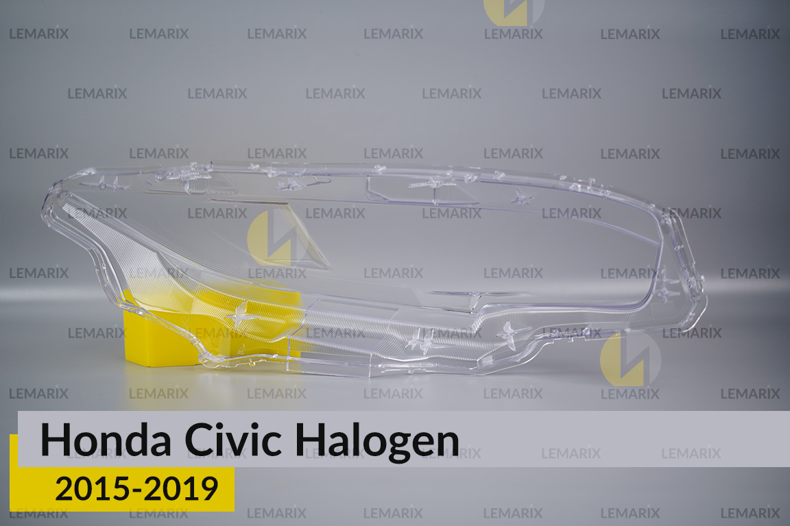 Скло фари Honda Civic Halogen (2015-2019) ліве