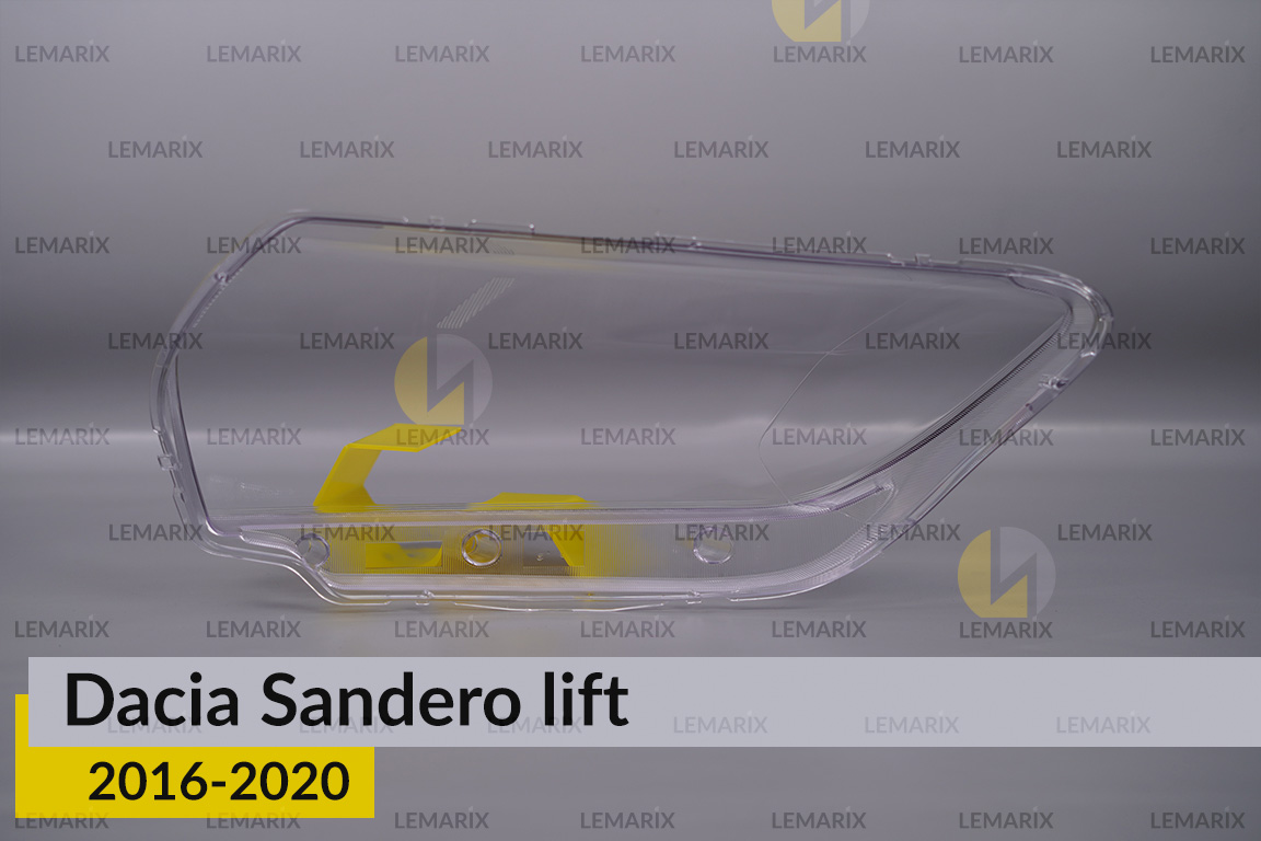 Скло фари Dacia Sandero (2016-2020) рест праве