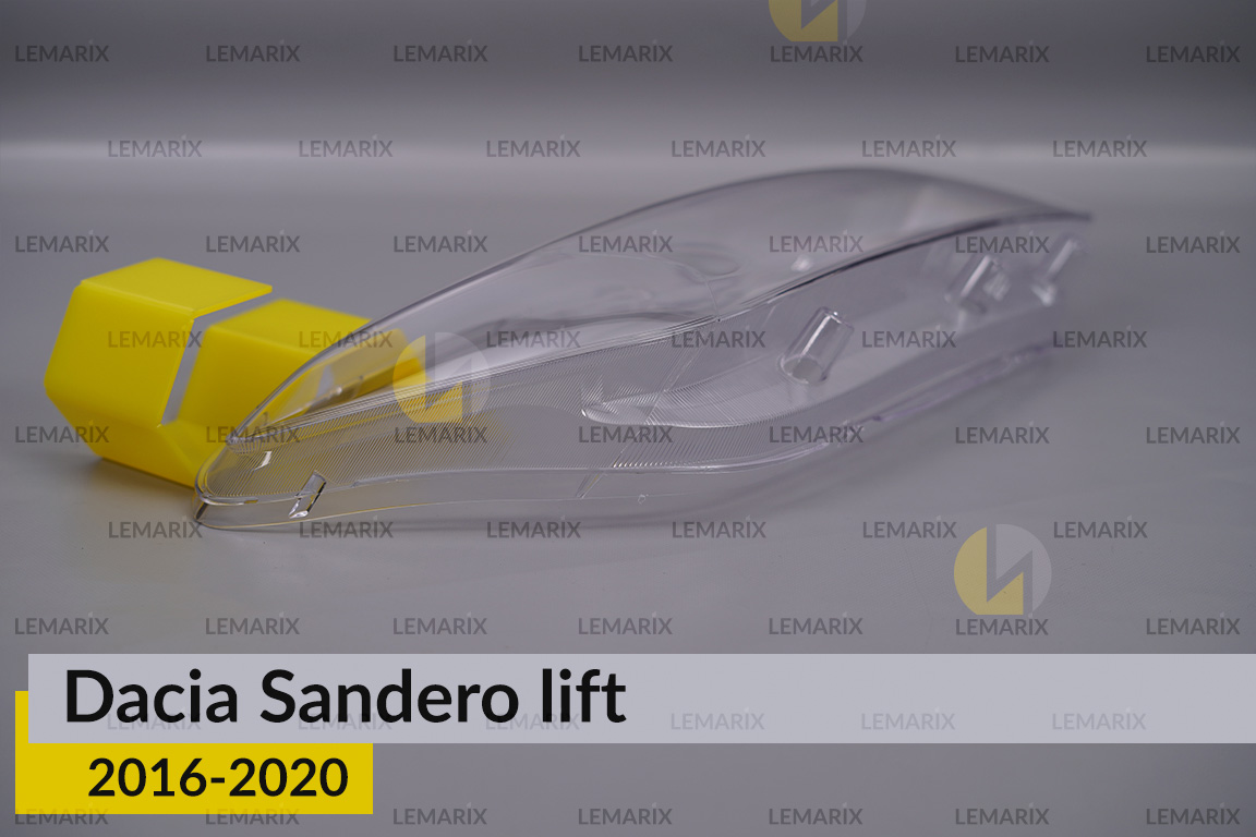 Скло фари Dacia Sandero (2016-2020) рест праве