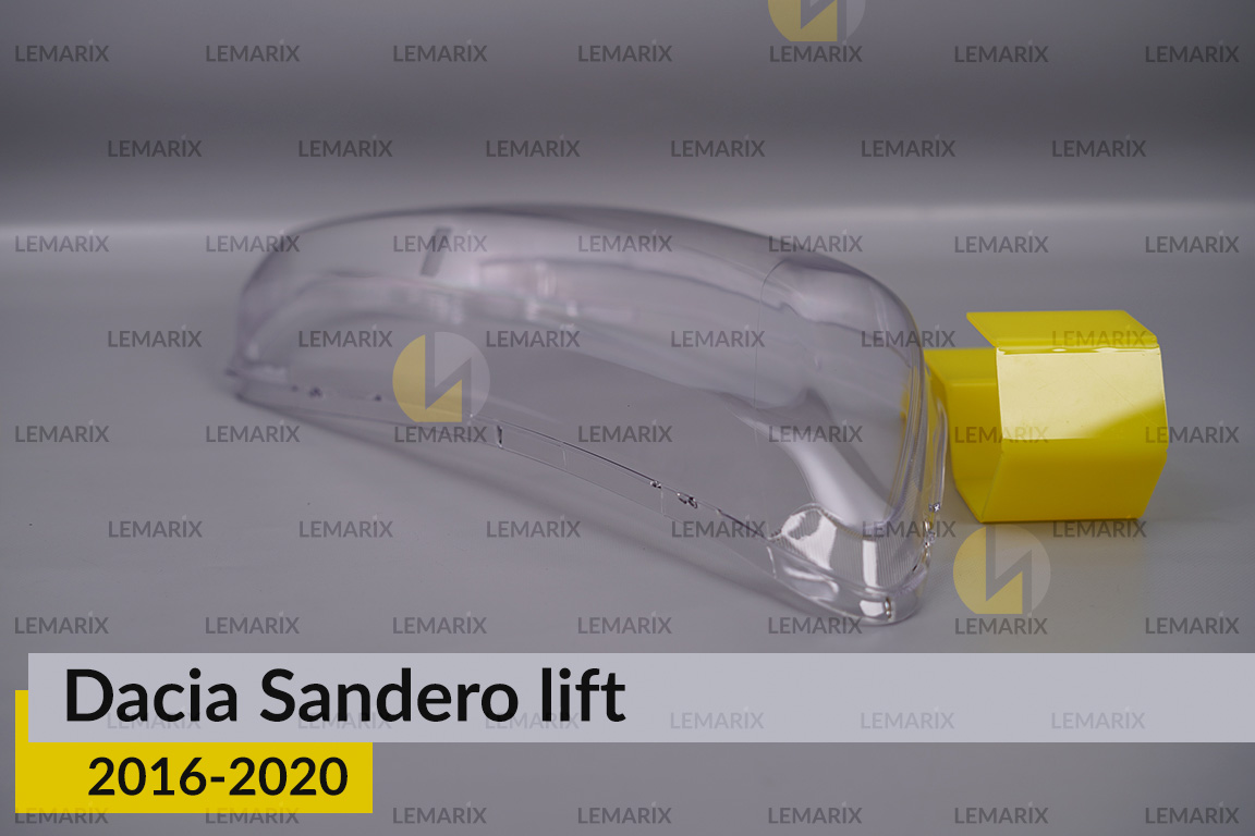 Скло фари Dacia Sandero (2016-2020) рест праве