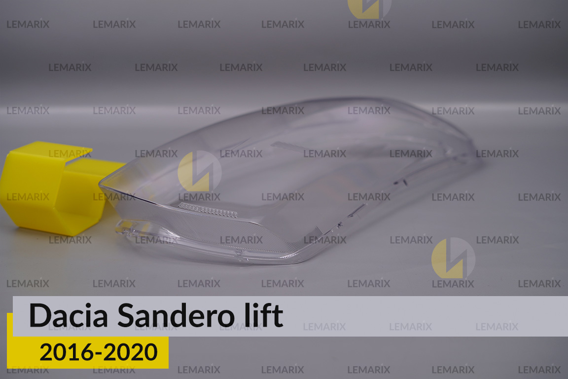 Скло фари Dacia Sandero (2016-2020) рест праве