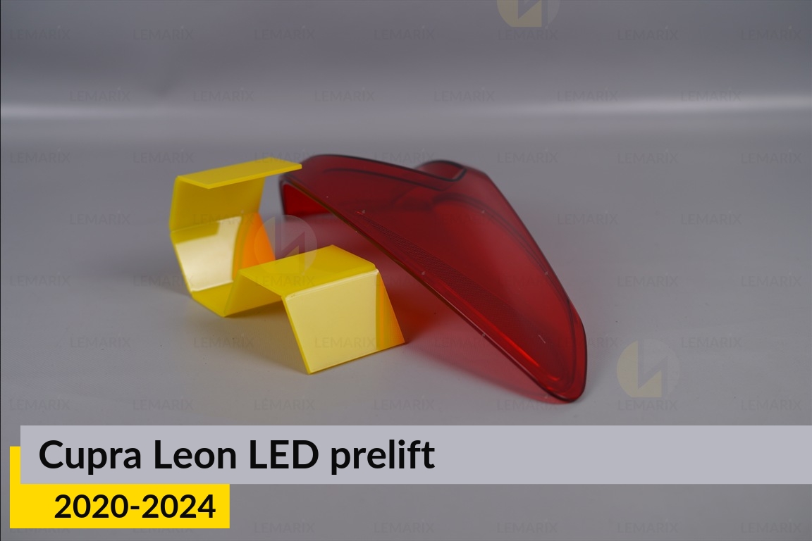 Скло заднього ліхтаря зовнішнє в крилі Seat Leon 4 LED (2020-2024) дорест праве