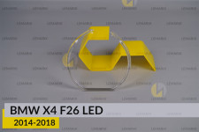 Кольцо световод фары BMW X4 F26 LED (2014-2018) большое внешнее правое