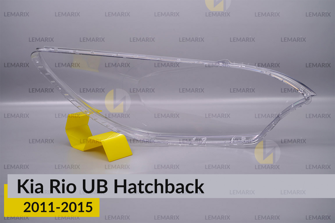 Скло фари KIA Rio UB Hatchback (2011-2015) ліве