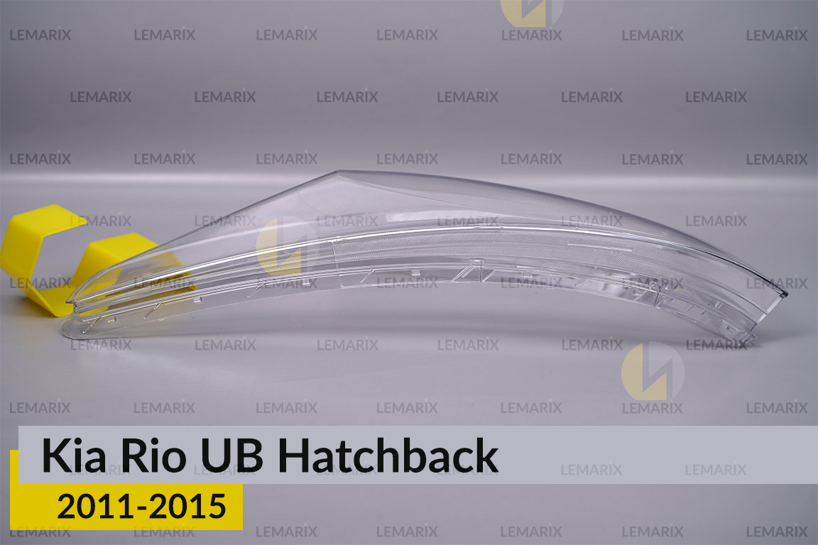 Скло фари KIA Rio UB Hatchback (2011-2015) ліве