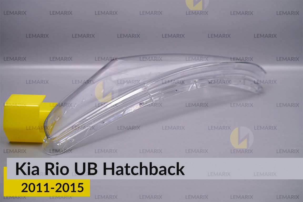 Скло фари KIA Rio UB Hatchback (2011-2015) ліве