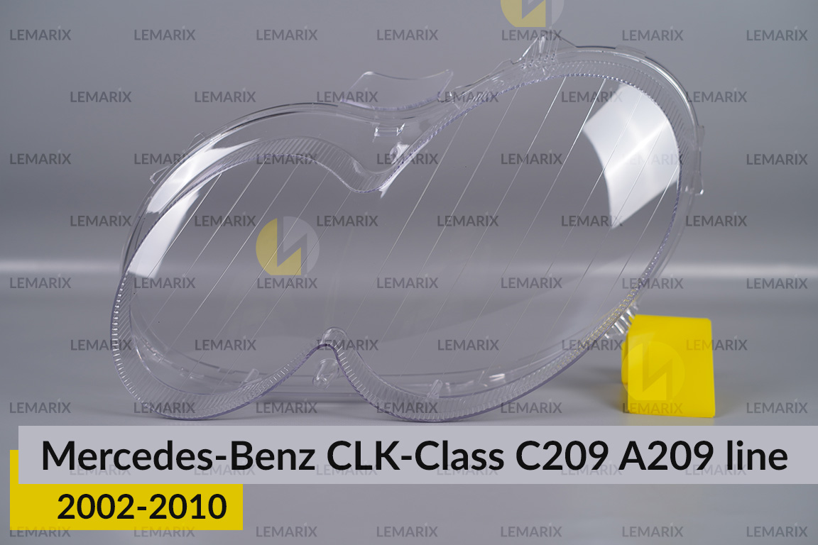 Скло фари Mercedes-Benz CLK-Class C209 A209 (2002-2010) полоски ліве