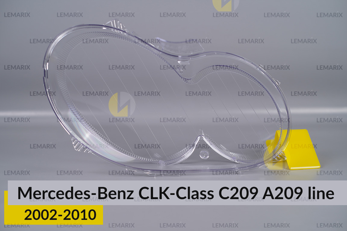Скло фари Mercedes-Benz CLK-Class C209 A209 (2002-2010) полоски ліве