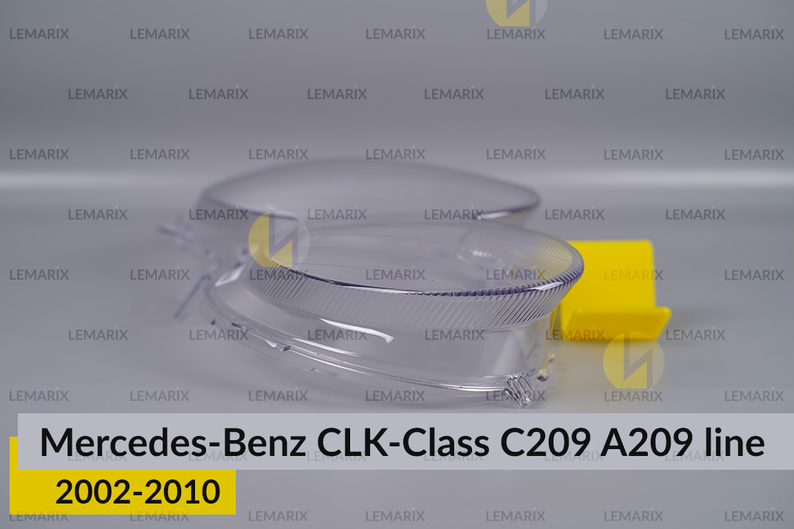Скло фари Mercedes-Benz CLK-Class C209 A209 (2002-2010) полоски ліве