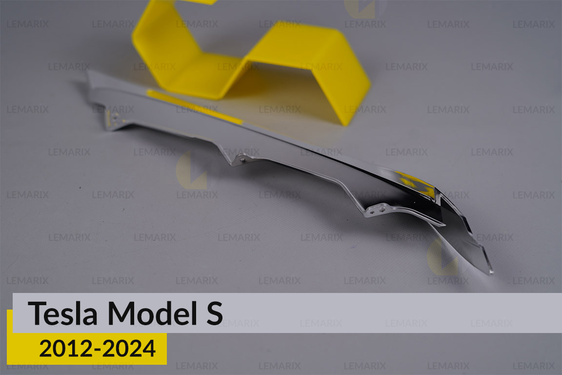 Хромована декоративна маска верхня Tesla Model S (2012-2024) права