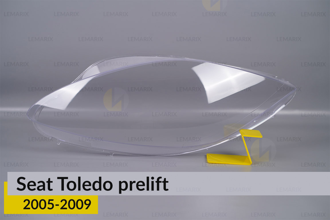 Скло фари Seat Toledo (2005-2009) дорест ліве