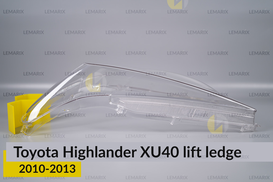 Скло фари Toyota Highlander XU40 (2010-2013) виступ рест ліве