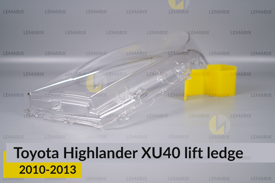 Скло фари Toyota Highlander XU40 (2010-2013) виступ рест ліве