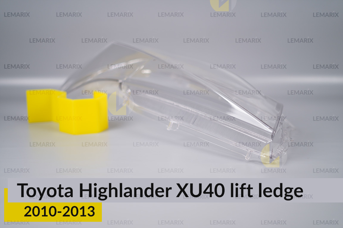 Скло фари Toyota Highlander XU40 (2010-2013) виступ рест ліве